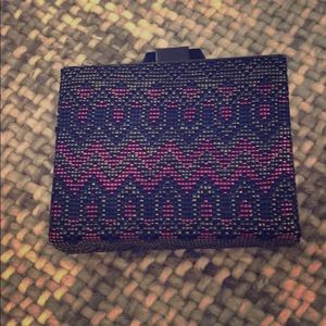 Woven Raffia Clutch